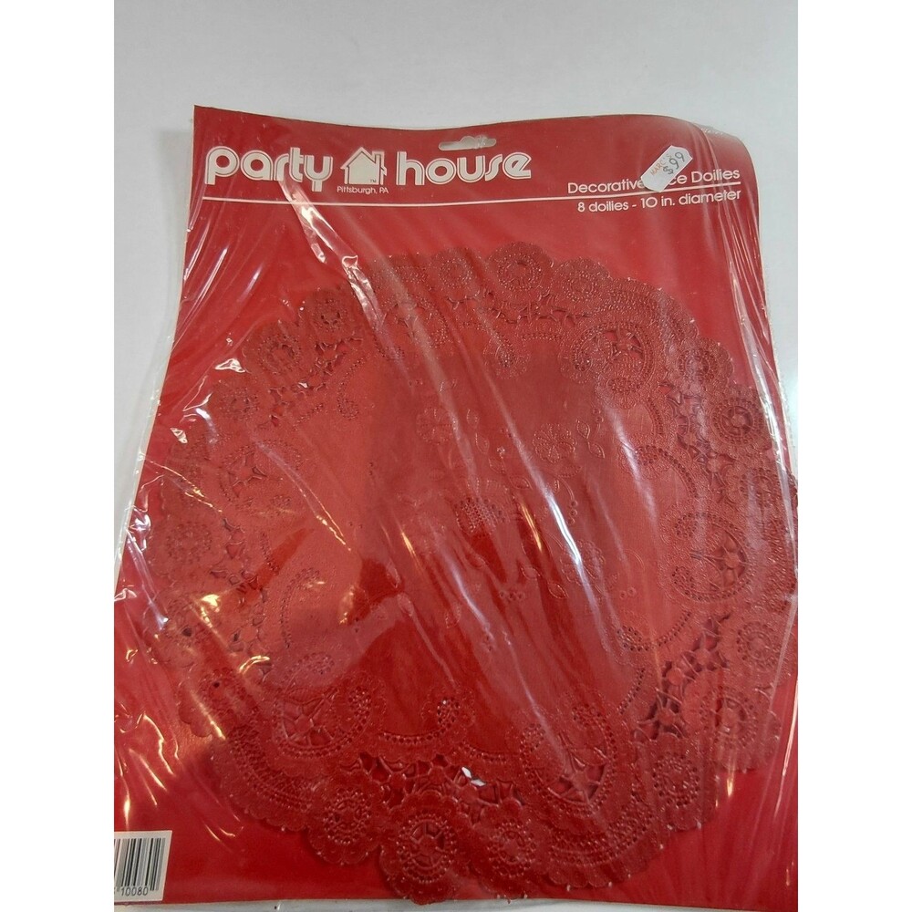Party House Decorative Lace Doilies 10 inch diameter Pack of 8